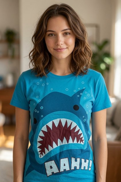 Shark AAHH! Köpekbalığı Kısa Kollu Tişört