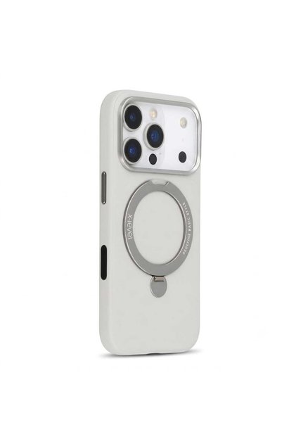 iPhone 18 Pro Max Better Enjoyment Stand Compatible Case Premium Leather with MagSafe Ring Stand Matte Cover Supports Wireless Charging