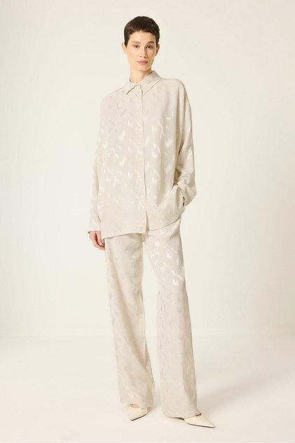 Jacquard Shirt Pants Set