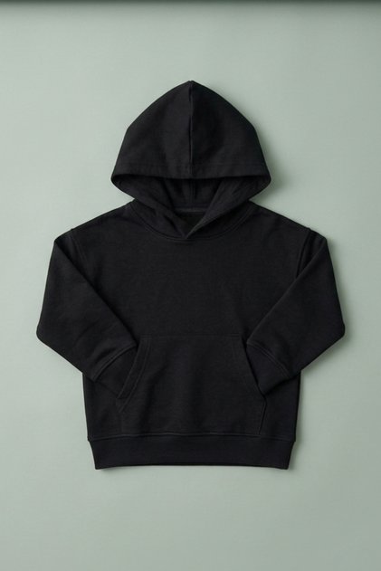 Children's Basic Plain Hooded Sweatshirt Unisex (1-10 Years)