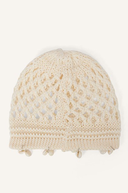Women's Shell Detailed Crochet Knitted Hat I7103Ax26Sm