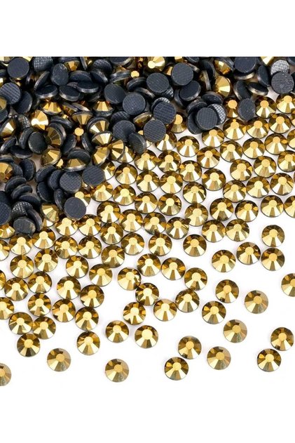 Hotfix Iron-On Stones Ss10 Gold (25 Gr - 1440 Pcs)