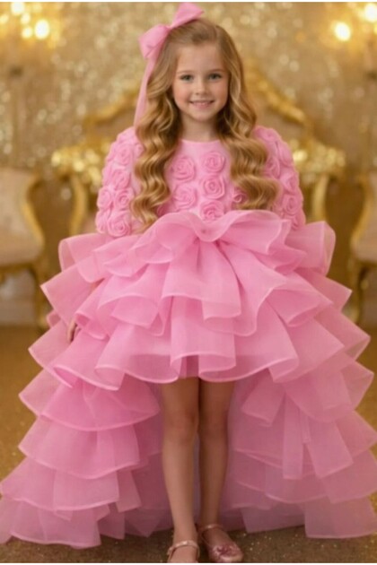 Floral Princess Evening Dress