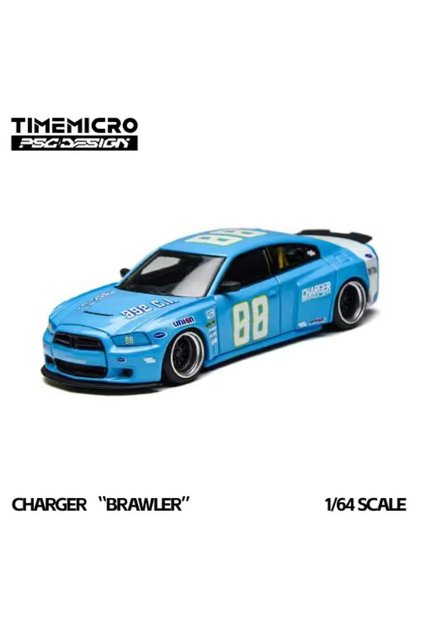 X Psc Design 1:64 Dodge Charger "Brawler" Daytona Blue