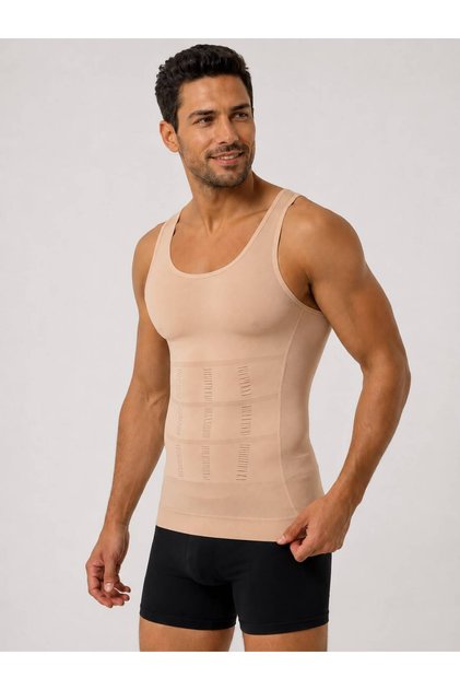 Men's Corset Undershirt Seamless Body Shaper Firming Undershirt