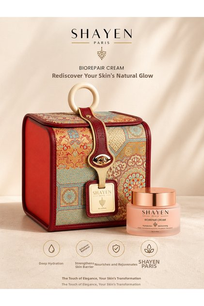 100 Hour Moisturizing Salmon Dna Face Cream + Gift / Makeup Box -Shayen Biorepair, Intensive Care Cream