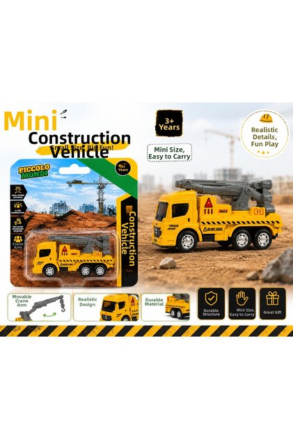 Mini Work Machines Mini Construction Site Crane Vehicle Play Set