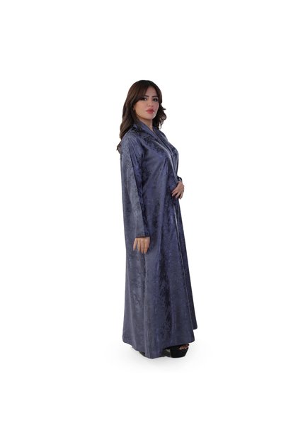 Sky Blue Jacquard Silk, Silver Buttons, All-Day Comfort