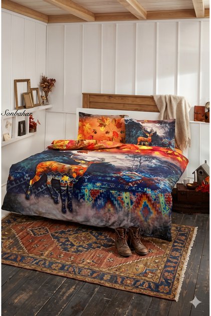 3D Digital Printed Quartz Duvet Cover Set Autumn Trnc (Special)