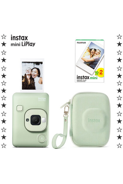 Fujifilm Instax mini LiPlay Matcha Green Fotoğraf Makinesi 20'li