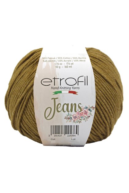 Jeans Örgü İpi Bal %55 Pamuk %45 Akrilik 50g 160m (047)