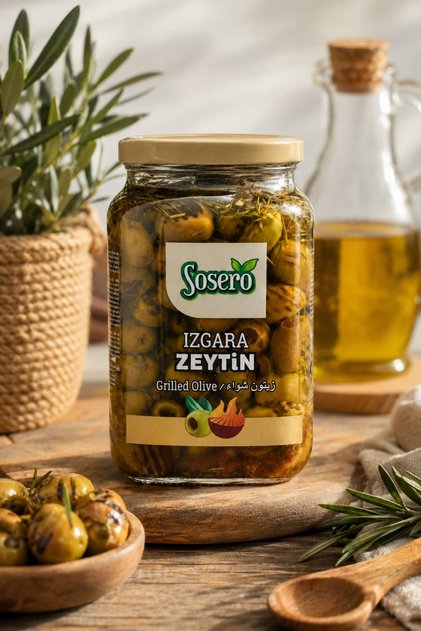 Izgara Grıl Zeytın 1kg Cam