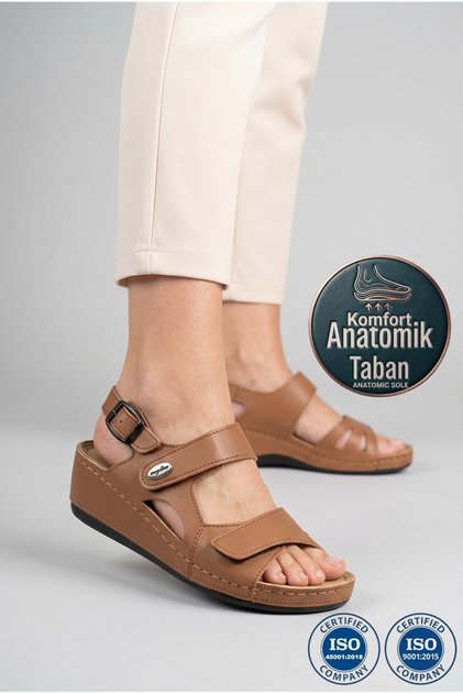 Comfortortho Rahat 1818 Orthopedic Vegan Leather Women's Sandals Slippers