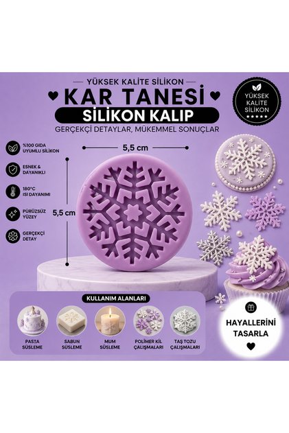 Silikon Kalıp Kar Tanesi