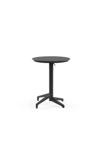 Moon Polipropilen Katlanır Masa Ø60 cm Antrasit - Bahçe, Balkon, Kafe, Restoran, İç ve Dış Mekan