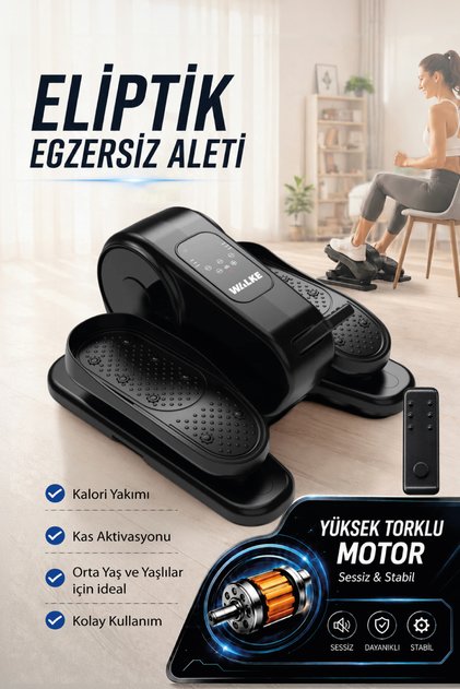 Eliptik Kondisyon Bisikleti Egzersiz Aleti Ayak Masaj Aleti Kumandalı 50W