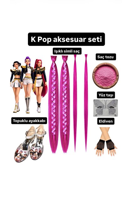 3b kids kpop mira huntrix iblis avcıları aksesuar ayakkabılı set