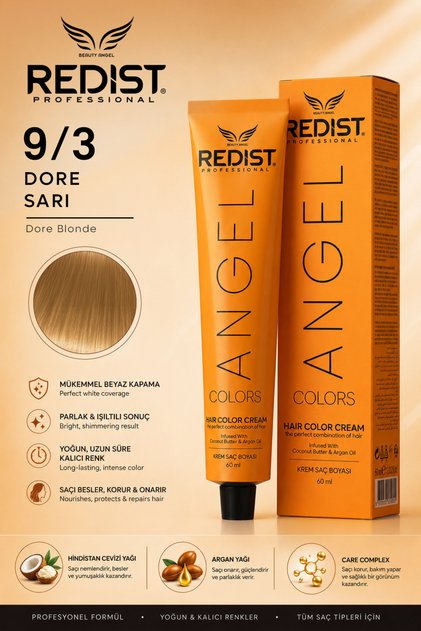 Saç Boyası 60 ml 9/3 Dore Sarı