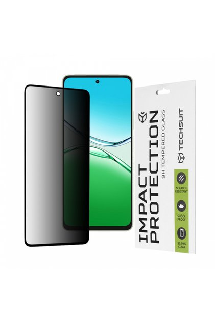 Folie de protectie Ecran Privacy Techsuit pentru A5 Pro 4G / A5 Pro, Sticla Securizata, Full