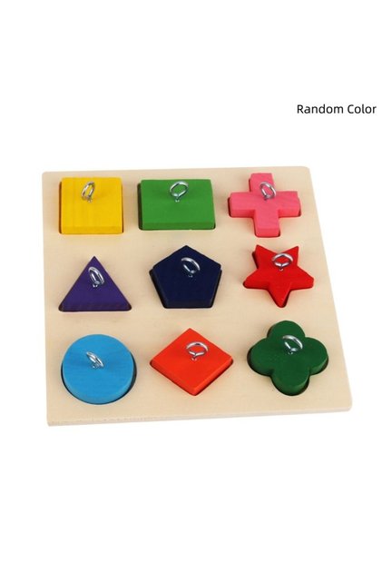 Random Color Pet Educational Toys Bird Parrot Interactive Training Colorful Wooden Block Bird Toy Co