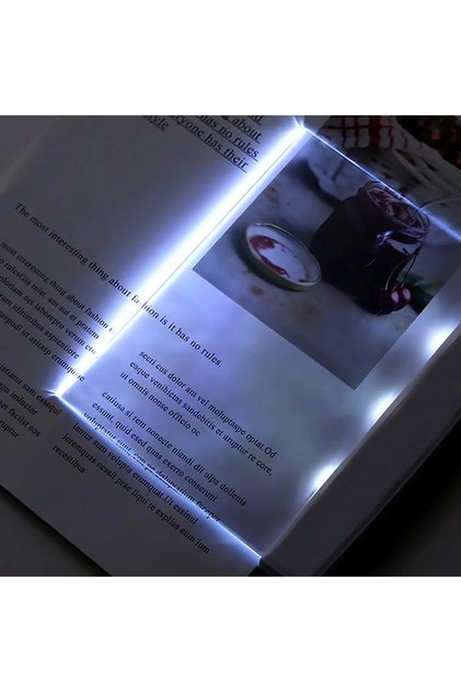 Black 1PC-LED Wireless Book Lamp Dormitory Night Reading Eye Protection AAA Battery LED Creative Por