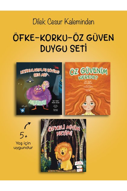 ÖFKE KORKU ÖZGÜVEN DUYGU EĞİTİMİ SETİ- DİLEK CESUR