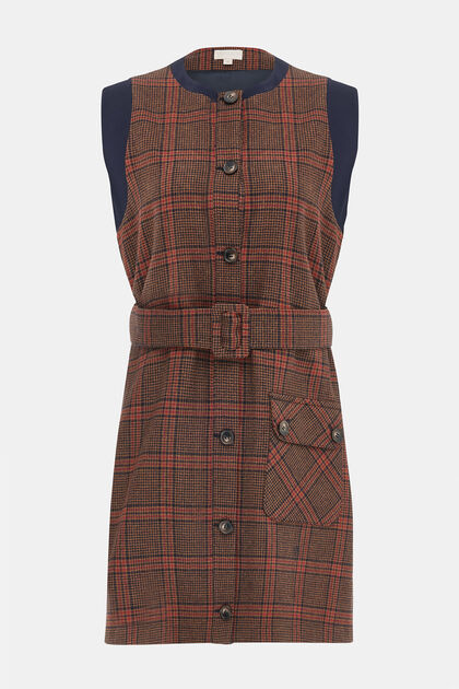 TABA MİNİ EKOSE BİSİKLET YAKA ELBİSE