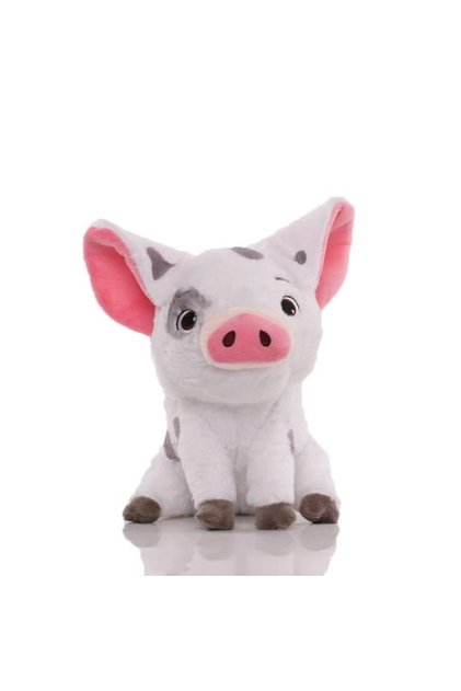 A Kawaii Moana Pig Rooster Plush Toy Anime Pig Princess Chicken Stuffed Animals Accompany Sleep Toy