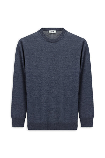 Crew Neck Regular Fit Wool Knitted Sweater