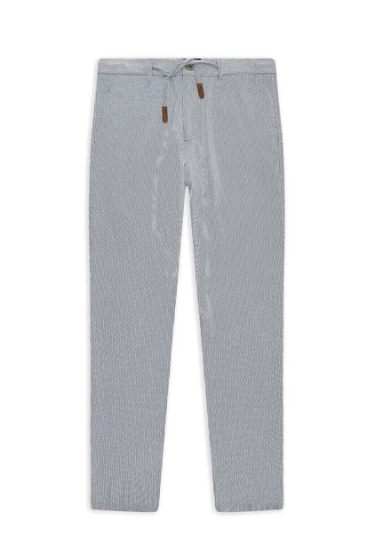 6 Drop Regular Fit Standard Cut بخصر مطاطي L قماش قابل للتمدد بنطلون من قماش جوفر كلاسيكي