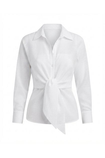 White Tie Front Shirt