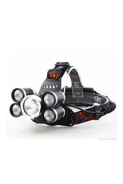 150W Ultra Güçlü 5 LED Kafa Feneri Şarjlı 18650 Pilli Uzun Menzilli Profesyonel Far MKMP-0012