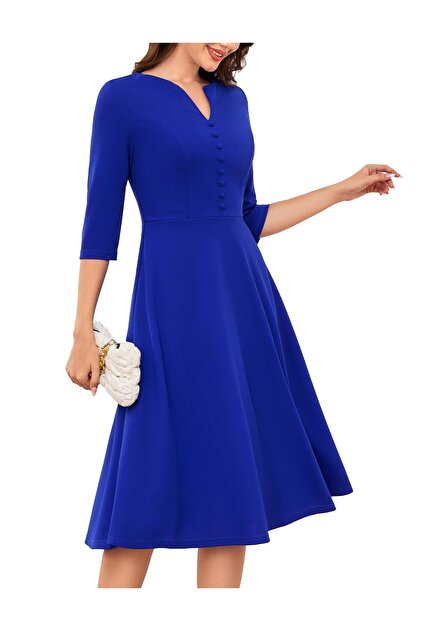 sachin and babi light blue dress Three Quarter Sleeve Cocktail Dresses main image 0