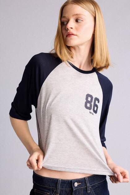 Slim Fit Crew Neck Printed Short Sleeve T-Shirt H8072Ax26Sm