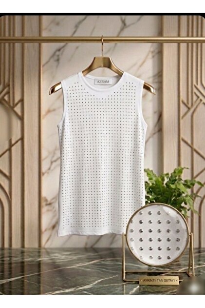 Women's Front Stone Detailed Innerwear Tunic