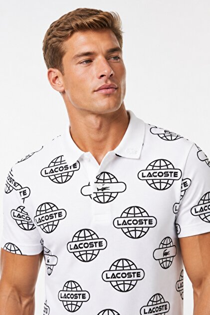 Regular Fit Polo T-Shirt Men's Polo Collar T-Shirt White