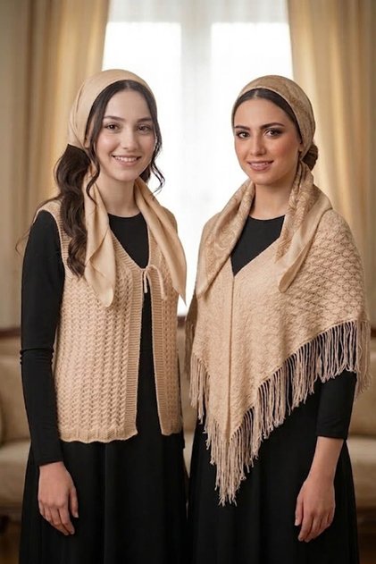 Bridal Vest and Bridal Shawl, Crystal Glitter Dowry Vest and Shawl