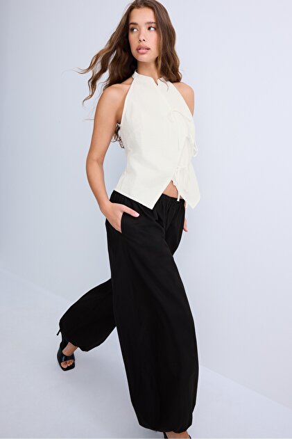 Stradivarius Halter yaka qipao görünümlü top - Fiyatı, Yorumları