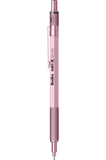 Creion mecanic metalic roz deschis 0.5