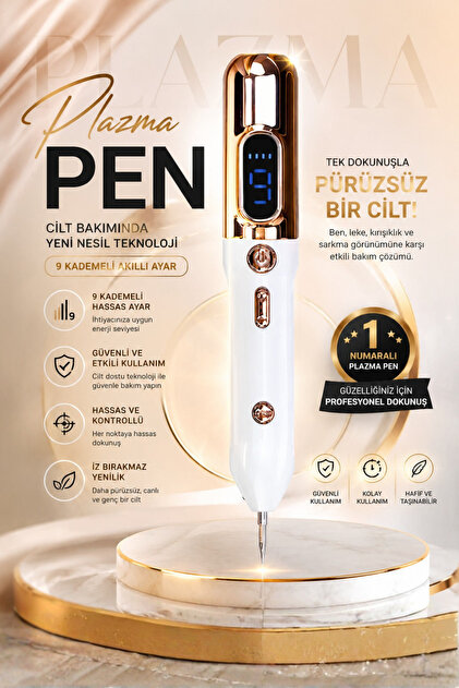 Beauty Vogue Profesyonel 9 Kademeli Plazma Pen - Leke, Ben, Et