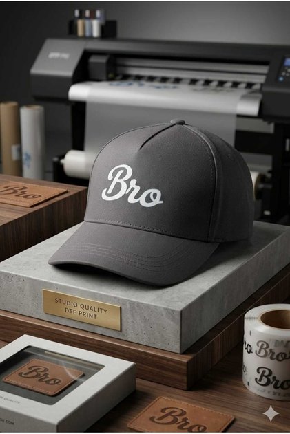 Unisex Bro Written Dtf Printed Adjustable Baseball Cap