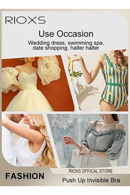 halter top dress backless Stick On Bra