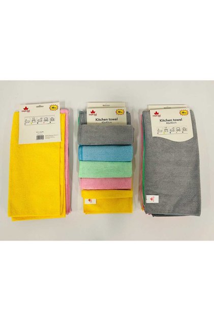 10 pcs Kael Kitchen Towel Set, 40 x 40 cm, Assorted