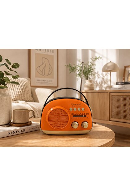 VALENZA STORE Crownwell Taşınabilir Bluetooth Retro Radyo Arizona