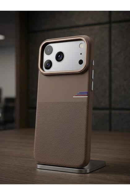 Brown Magsafe Shock-Absorbing Matte Anti Shock Premium Phone Case Compatible with iPhone 17 Promax