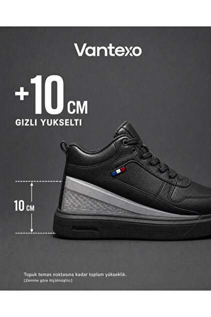 GT Ayakkabı 9 cm Boy Uzatan Gizli Topuk Taba Erkek Spor Ayakkabı