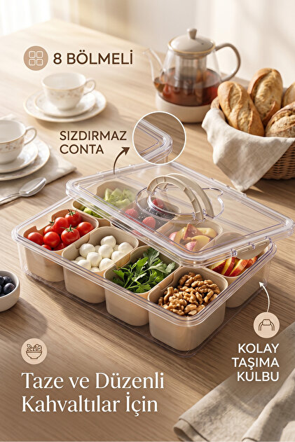 HOBBY LİFE 4 Bölmeli Derin Saklama Kabı Kilitli Grand Organizer