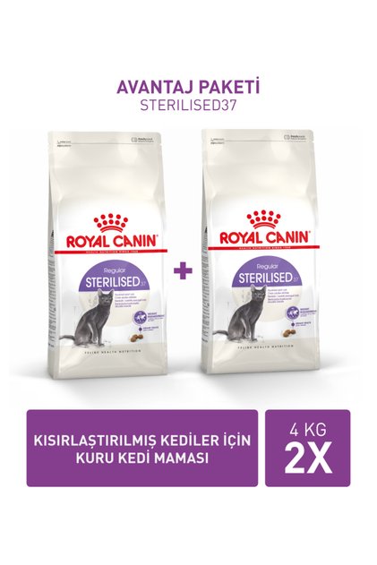 Sterilised37 Kısırlaştırılmış Yetişkin Kedi Maması 8KG (4KG*2)