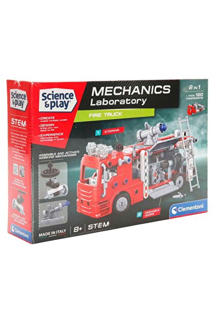 Clementoni 2in1 Bilim ve Oyun: Mechanics Laboratory İtfaiye Aracı
