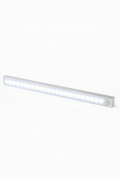 Sensörlü Şarjlı Yapışkanlı LED Işık Çubuğu Beyaz 2 Modlu